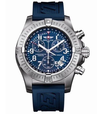 Review Breitling Avenger Seawolf Chrono Blue Replica Watch A7339010.C755